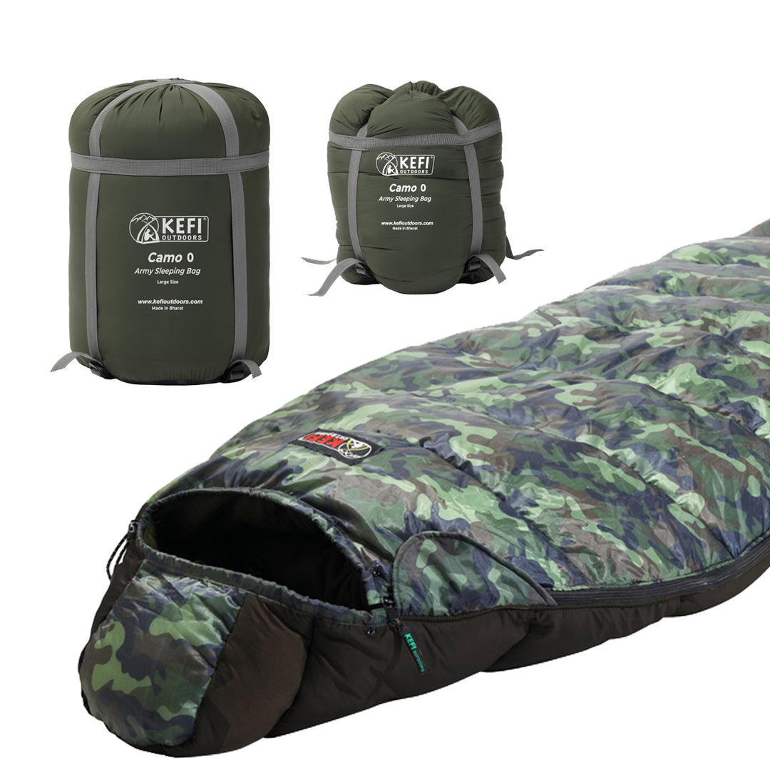 Sleepmate Army Camo Sleeping Bag - Main Image